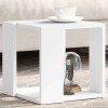 Măsuță Cafea Albă vidaXL 32x32x30 cm Lemn Prelucrat | Masă Laterală Mică, Rezistentă, Depozitare