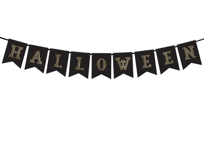 Banner Halloween, Negru foto