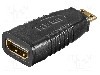 Cablu {{Tip cablu de conectare}}, HDMI mini mufa, HDMI soclu, {{Lungime cablu}}, {{Culoare izola&amp;#355;ie}}, Goobay - 68841