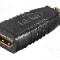 Cablu {{Tip cablu de conectare}}, HDMI mini mufa, HDMI soclu, {{Lungime cablu}}, {{Culoare izola&amp;#355;ie}}, Goobay - 68841
