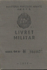 Livret militar RPR 1959 soldat sanitar Targu Secuiesc foto