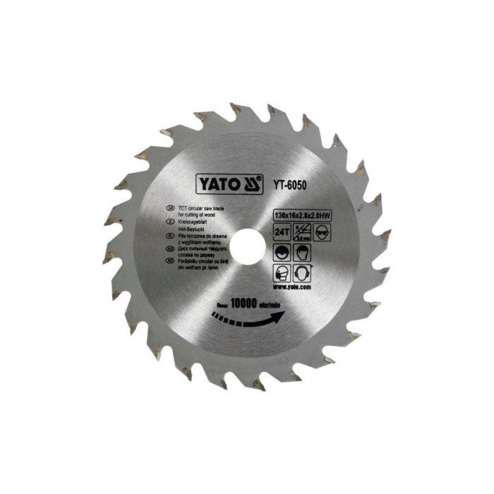 Disc circular pentru lemn 130 x 16 x 2.8 mm Yato YT-6050