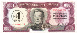 Uruguay 1 Nuevo Pesos pe 1 000 Pesos 1975 P-75 Seria 23360205