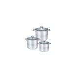 Set oale Floria ZLN-4045, 6 piese, pentru toate sursele de caldura, Inox
