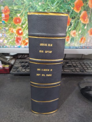 Colin si Capitant, Curs elementar de drept civil francez, vol. 1, Buc. 1940, 140 foto