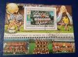 Republica Centrafricană &ndash; CM Fotbal Spania 1982, bloc filatelic ștampilat, Argentina &ndash; A40