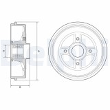 DELPHI BFR595 Tambur frana