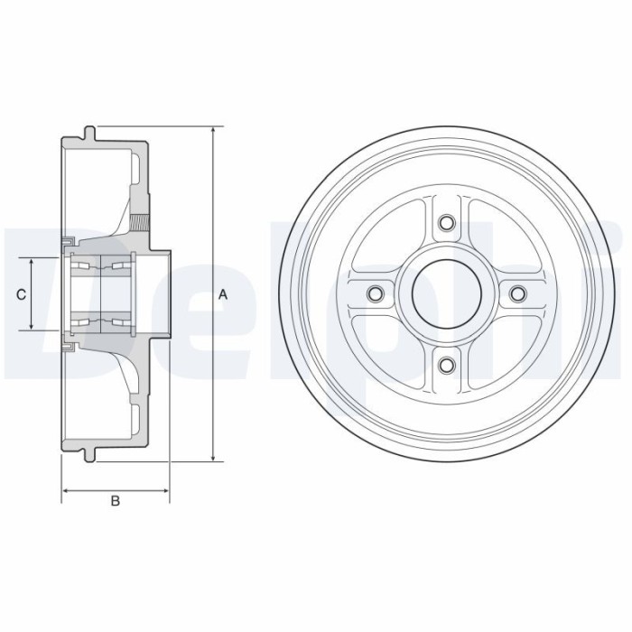 DELPHI BFR595 Tambur frana