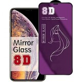 Folie de protectie, flippy, pentru iphone 15 pro max, tempered glass mirror 8d, efect oglinda, hd, violet