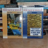 LOT 2 CARTI COLECTIA POTI FACE SI SINGUR : INSTALATII SOLARE + ZIDARIE , 2008 *