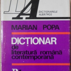 DICTIONAR DE LITERATURA ROMANA CONTEMPORANA-MARIAN POPA