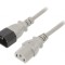 Cablu Alimentare 1m Gri 10A IEC C13 C14