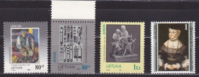 LITUANIA 1993/1994/1995/1996 EUROPA CEPT LOT MNH foto