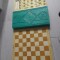 Cutie plastic veche Șah+dame din URSS,AMBALAJ VECHI ORIGINAL cu tabla sah