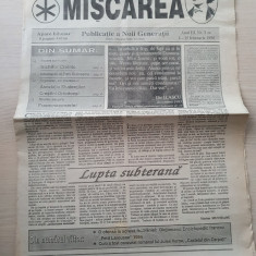 ziarul miscarea 1-15 februarie 1994-ziar legionar,nichifor crainic,ilie ilascu