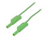 Cablu de masurare SCH&Uuml;TZINGER 32A Mufa banana 4mm 1.5m 2.5mm&sup2; CAT III 1000V Verde