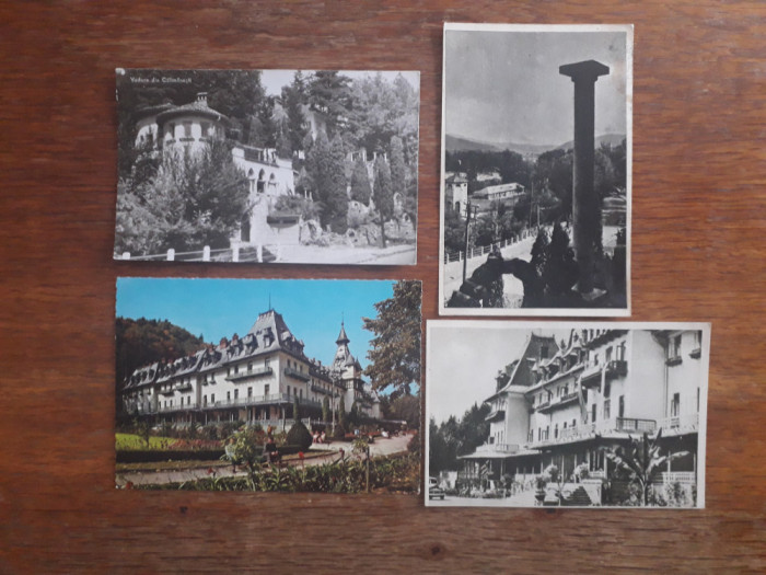 Lot 4 carti postale vintage cu Statiunea Calimanesti / CP1