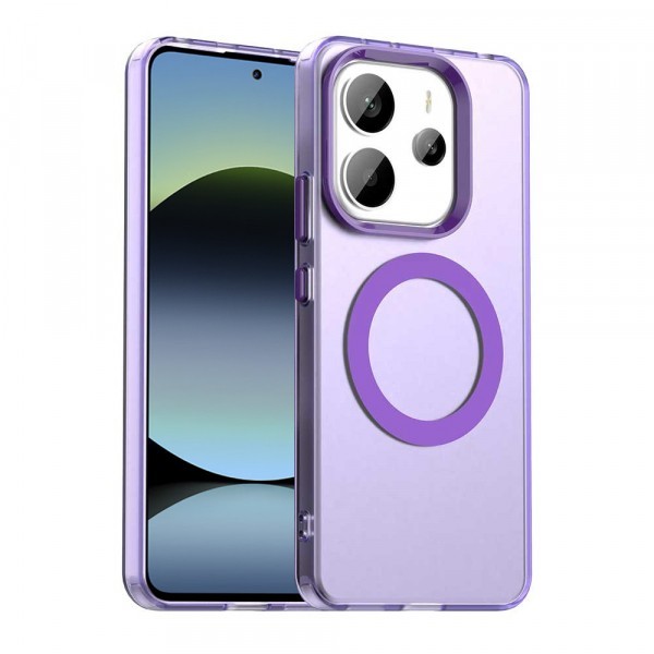 Husa MagSafe pentru Xiaomi Redmi Note 14 5G, Techsuit, CandyCase, Mov
