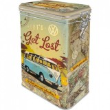 Cutie metalica cu capac etans - VW Bulli-Let&#039;s Get Lost!, Nostalgic Art Merchandising