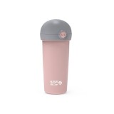 Sticla de plastic cu pai Nava 380ml roz FitLine Training