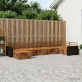 vidaXL Set de canapele de exterior 7 pcs natural 3383632