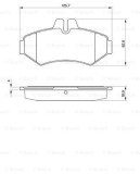 BOSCH 0 986 424 516 set placute frana,frana disc
