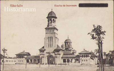 HST CP240 Carte poștală Alba Iulia Biserica de &amp;icirc;ncoronare foto