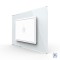 Intrerupator simplu wireless cu touch Livolo cu rama din sticla, standard Italian - Serie noua SmartElectro IntelligentHouse