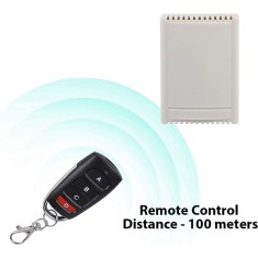 Comutator releu cu telecomanda 4 relee + telecomanda automatizari porti 12 V