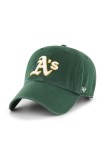47brand șapcă din bumbac MLB Oakland Athletics culoarea verde, cu imprimeu, 47 Brand