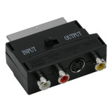 Adaptor video, mufa SCART 21 poli, 3 prize RCA, priza SVHS, comutator, Home, Home &amp; Styling Collection
