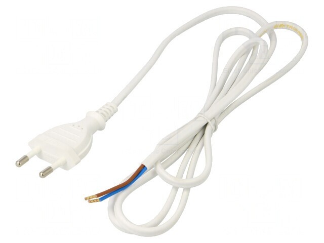 Cablu PVC Alb 2x0,75mm 1,6m 2,5A