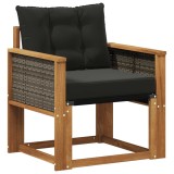 vidaXL Canapea Medie pentru Exterior Lemn Solid de Acacia natural 3438864