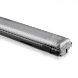 Plafoniera LED, 2 x 18 W, 3400 lm, 6400 K, 120 cm, alb rece, General