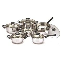 Set oale inox Floria, 12 piese, manere bachelita