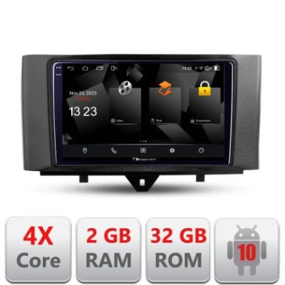 Navigatie Smart For Two 2010-2015 5230-Smart10 Android Ecran 720P Quad Core 2+32 carplay android auto CarStore Technology foto