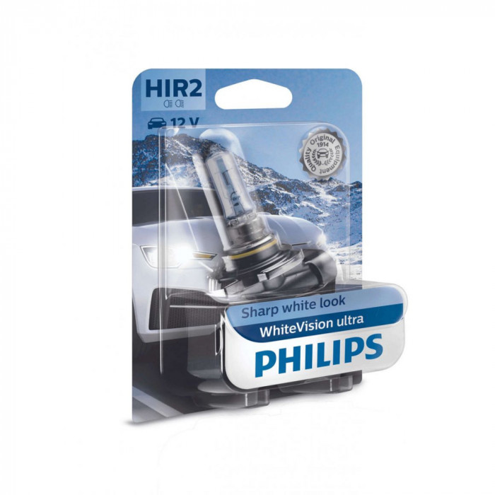Bec Halogen HIR2 Philips WhiteVision Ultra, 12V, 55W