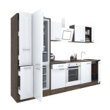 Yorki 300 &ndash; mobilier de bucătărie cu cuptor &icirc;n partea de jos și frigider cu congelator &icirc;n partea de jos, fără blat de lucru