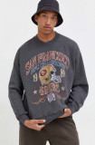 Abercrombie &amp; Fitch bluza x NFL barbati, culoarea gri, modelator