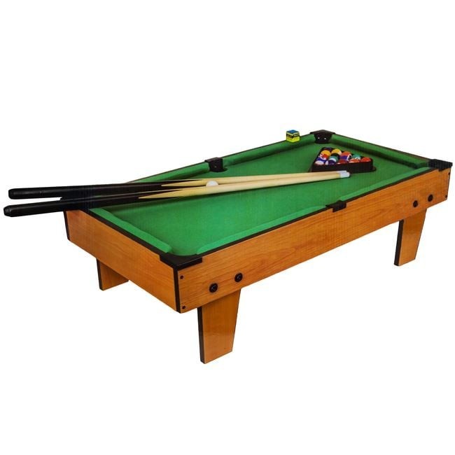 Masa de Biliard din Lemn, 75x41x16.5 cm, Mini Biliard cu Accesorii Incluse