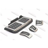 Set Pedale Inox + Footrest transmisie manuala VW Golf 7/Audi A3 /Skoda
