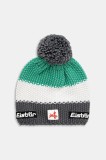 Eisbar căciulă din amestec de l&acirc;nă Star Pompon M&Uuml; SA culoarea verde, E33172