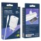 Incarcator Retea Borofone, BN1 Innovative, 2.1A, 1 X USB, cablu tip Lightning, Alb
