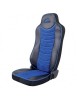 Set Huse Scaun Mercedes Actros EURO 5 1844 MP2 MP3 MP4 Piele Ecologica Neagra + Velvet Albastru, Umbrella