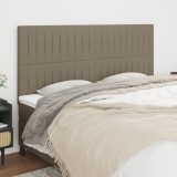 Cumpara ieftin Tăblii de pat, 4 buc, gri taupe, 100x5x78/88 cm, textil