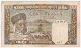 ALGERIA 100 FRANCS 1942 F