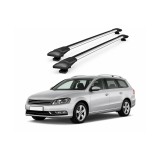 Bare portbagaj aluminiu transversale pt. VW Passat Variant B7 combi 2010-2014, aerodinamice, T-slot, max 75kg