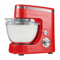 Mixer Planetar cu cupa inox Royalty Line RL PKM1400.5, 800W, 5 litri, 3 trepte + Pulse, Accesorii, Rosu foto