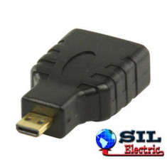Adaptor HDMI; conector micro - intrare HDMI negru Valueline foto