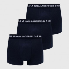 Karl Lagerfeld boxeri 3-pack barbati, culoarea albastru marin